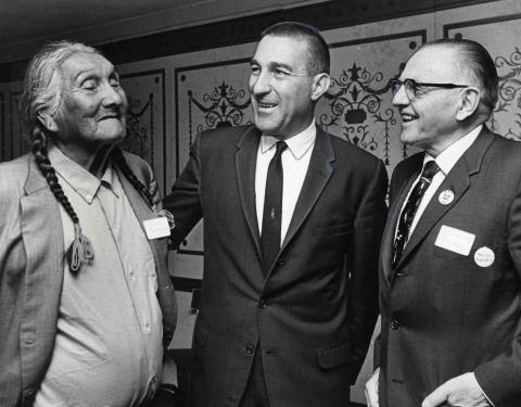 Chief Jack House, Secretary Stewart Udall, Representative John Saylor