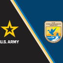 A digital collage featuring the logos of the U.S. Army and the U.S. Fish and Wildlife Service.