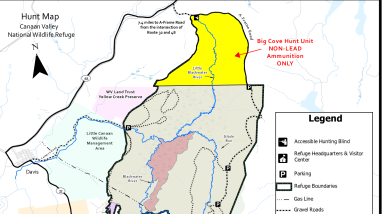 Hunt Map - Canaan Valley NWR