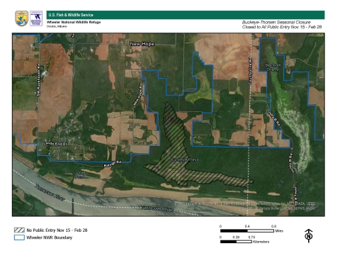 Wheeler NWR: Buckeye-Thorsen Seasonal Closure
