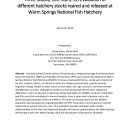 Three Stocks, One Story: An evaluation of different hatchery stocks reared and released at Warm Springs National Fish Hatchery