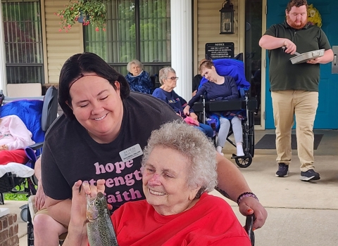 Trout Fishing at the Southfork River Therapy and Living Center