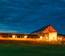 Visitor Center at sunset. 