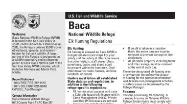 Baca Refuge_2024_Elk Hunting Regs & Map