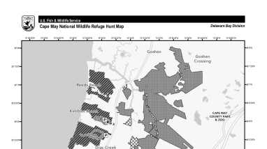 Cape May NWR Delaware Bay Div Hunting Map