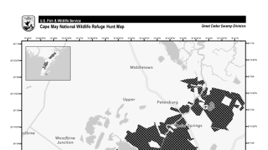 Cape May NWR Cedar Swamp Div Hunting Map