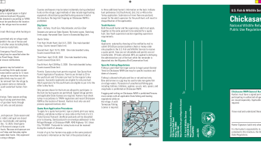 2025-2026 Chickasaw NWR Public Use Regulations Brochure