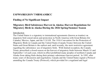 USFWS Finding of No Significant Impact 2026