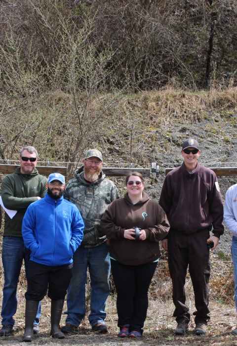 Mentored turkey hunt group photo at Wallkill River National Wildlife Refuge