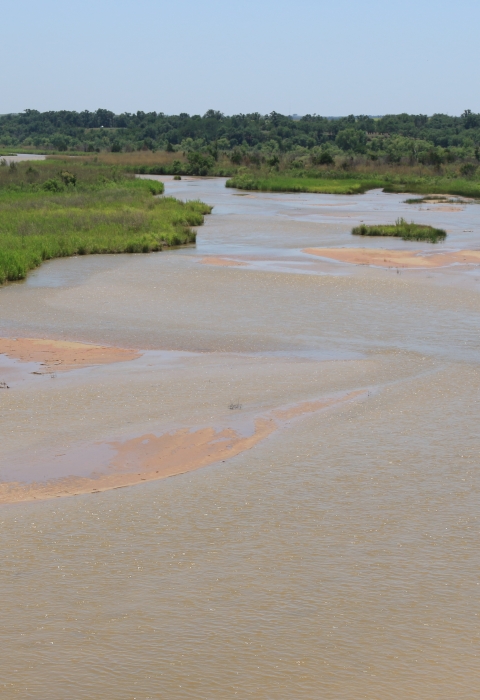 The South Canadian River in Eastern Oklahoma