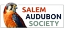 Logo for Salem Audubon Society with image of American Kestrel