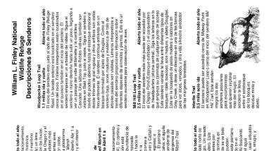 Descripciones de Senderos William L. Finley National Wildlife Refuge