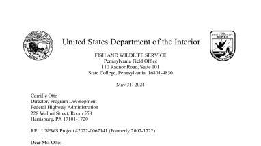Effects of the PennDOT Replacement and Maintenance Program on the Northern Riffleshell, Clubshell, Rayed Bean, Snuffbox, Sheepnose, Rabbitsfoot