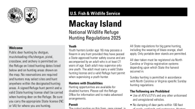 Mackay Island NWR Hunting Regulations