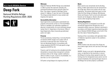 2025-2026 Deep Fork NWR Hunt tearsheet