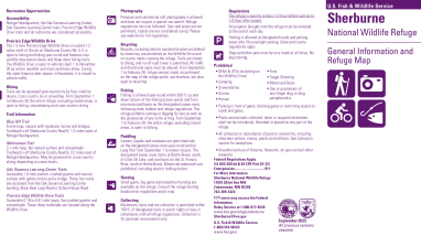 Sherburne NWR General Information Brochure and Map