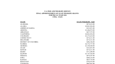 FY 2026 SWG Apportionment Table