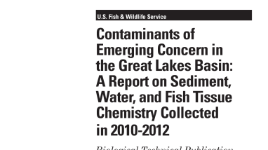 Contaminants of Emerging Concern in the Great Lakes Basin: A Report on Sediment, Water, and Fish Tissue Chemistry Collected in 2010-2012