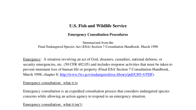 Emergency consultation handout