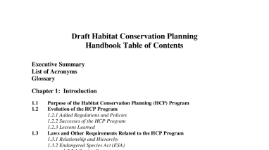 HCP handbook draft