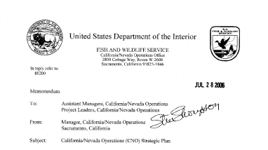California and Nevada Operations Strategic Plan