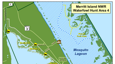 Merritt Island NWR Waterfowl Hunt Area 4 2023-24