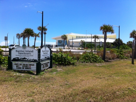 The visitor center.