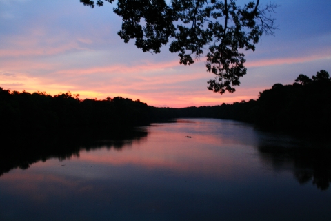 Sunrise view from the Visitor's Center at Waccamaw National Wildlife Refuge