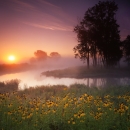 Sunrise over Nippersink Creek