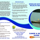 An image of the cover for the canoe and kayak brochure.