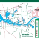 A map of Wheeler National Wildlife Refuge.
