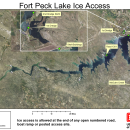 USACE Ice Access Map for Fort Peck Lake