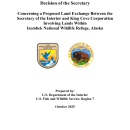 Proposed Land Exchange Between the Secretary of the Interior and King Cove Corporation