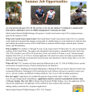 YCC Flyer for Merritt Island NWR