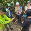 Citizen scientists on Guam discuss plant features to help with identification